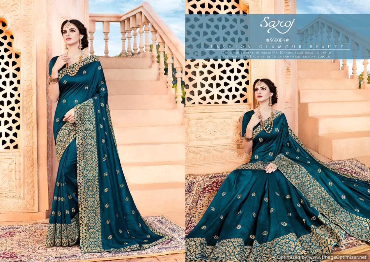 Saroj Morni Heavy Look Silk Saree Collection